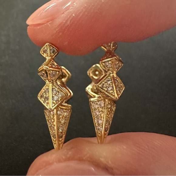 Melinda Maria Pace Spiked Hoop Earrings - Picture 3 of 4